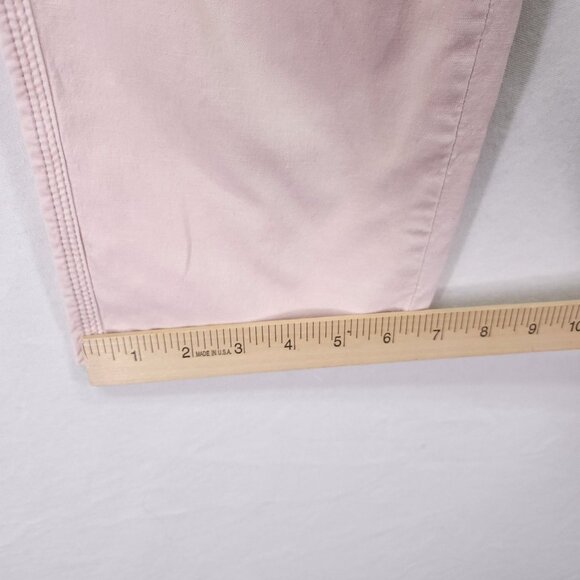 Anthropologie The Wanderer Pants Size 26 Straight Cut-off Leg Utility Pink - Picture 10 of 14